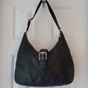 Coach vintage black leather bag